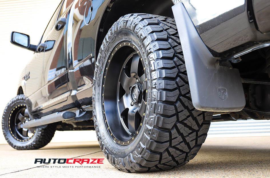 DODGE RAM PODIUM SATIN BLACK